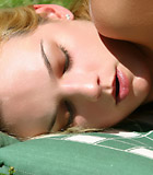 Busty blonde beauty fucked outdoor by a senior zen master