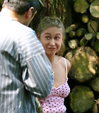 Blonde teenage beauty gets seduced by an older horny male