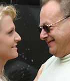 Teen washing old man his car before she gets fucked by him