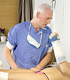 Doctor fucking a stunning blonde teenage patient in hospital