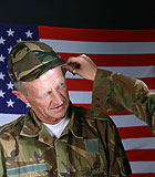 Horny senior soldier fucking a higher ranked teenie girl