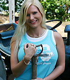 Busty blonde beauty enjoys his stiff older cock inside her