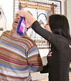 Angry teenage babe forces a senior into some hard fucking