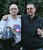 Petite blonde teenie girl enjoying two old biker penises