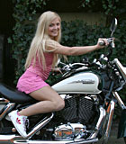Petite blonde teenie girl enjoying two old biker penises