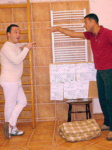 Cute brunette gets all her holes stretched to the limit