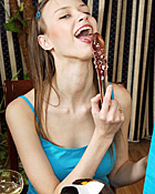 Three petite lesbian girlfriends love abusing their dildos