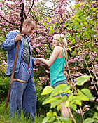 Blossoming teenie blonde gets cock inside her tight pussy