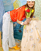 Brunette Dutch teenager toying her tight and wet pussyhole