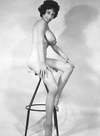 Vintage ladies with massive natural breasts posing nude