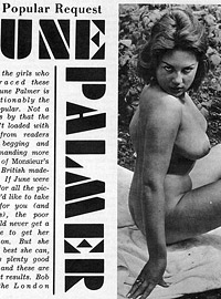 Voluptuous vintage sixties model June Palmer posing nude