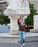 Prostitute rides a tourist till he blows his load all over