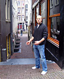 Slutty hooker in stockings pleasing a tourist his stiffy