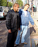 Slutty milf hooker with big tits pleasing two horny guys