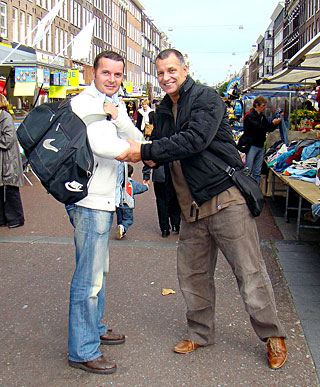 Prostitute with a big ass fucking a tourist till he cums