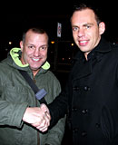 Slutty brunette hooker receives a load of cum on her face