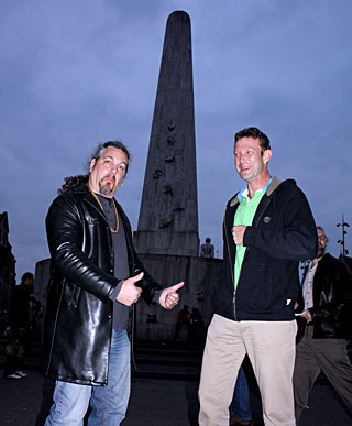 Amsterdam hooker with massive tits pleasing a tourist cock