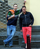 Blonde Amsterdam hooker fucked by two horny tourist guys