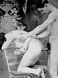 Sensual vintage couples having dirty sex in the twenties