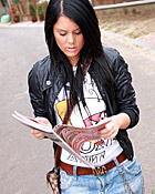 Brunette teenager hottie loves to get cock inside her  ass