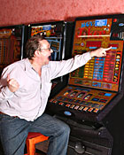 Sexy brunette teen babe pleases a senior jackpot winner