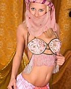  Three teenage harem girls sharing the sultan his erection