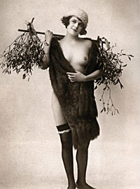 Several ladies showing their original vintage stockings