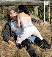 Perfect teenage beauty seducing this horny senior at work