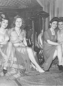 Vintage ladies performing naked and naughty on the stag