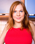 Sexy willing redhead teen showing her great solid breasts