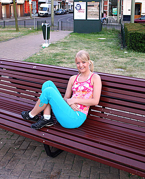 Teen with small tits having messy sticky facial in Amsterdam