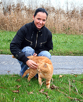  Dutch teen girl flashing her tits in front of windmills