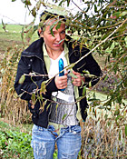  Dutch teen girl flashing her tits in front of windmills