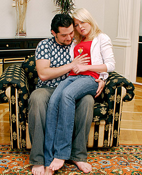 Tiny teenage blonde enjoys big cock in her tight asshole