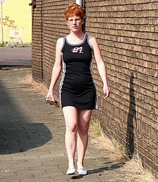 This slutty redhead loves big anonymous guys to suck off