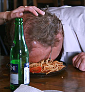 Senior waiter gets abused by a redhead teenage customer