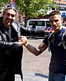 Skinny blonde hooker loves it in the back of her throat