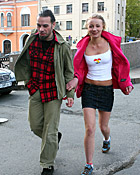 Horny sweetie penetrated in her ass and jizzed on the couch