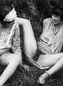 Several naughty vintage lesbians showing their fine bodies