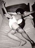 Crazy and vintage lesbians wrestling party from the fifties
