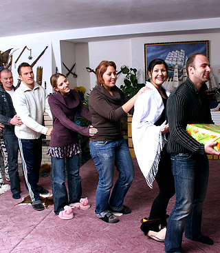 Beautiful birthday teen with small tits pounded in sex party