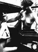 Real vintage lesbians playing with dildos made from wood