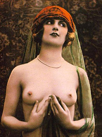 Vintage naked babes on postcard from the thirties pictures