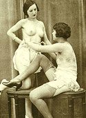 Only partly dressed horny chicks from the late twenties