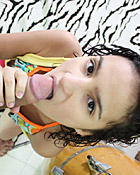 A cute latina teenager fucks her horny boyfriend hardcore