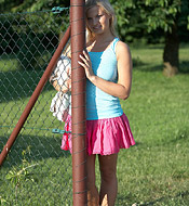 A chick fucking a very old senior hardcore on high heels