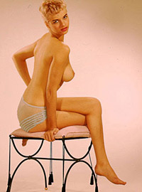 Vintage hairy blonde girls showing off their pretty bodies