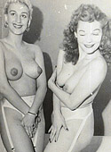 Several very sexy vintage girls posing nude in the fifties