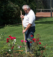 One very lucky gardener gets to fuck two younger hotties