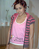 Very sexy teenage student masturbates snatch in her bed